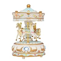 レフトン　カルーセルコレクション　メリーゴーランド　オルゴール　アメリカ⑦ ISHIGURO オルゴール LEDライト かわいい おしゃれ 光る 星に